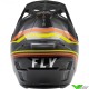 Fly Racing Formula CP Speeder Crosshelm - Zwart / Geel / Oranje