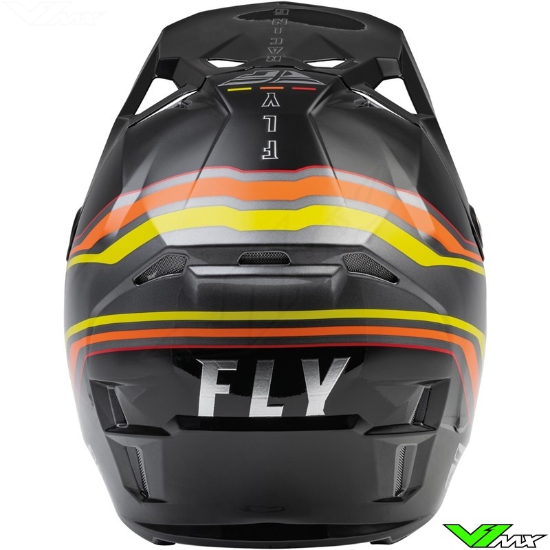 Feodaal Psychiatrie Sanders Fly Racing Formula CP Speeder Crosshelm - Zwart / Geel / Oranje
