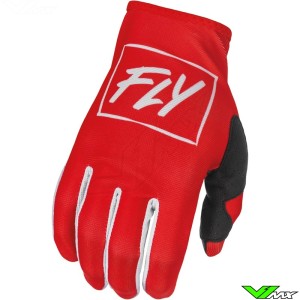 Fly Racing Lite 2022 Motocross Gloves - Red / White