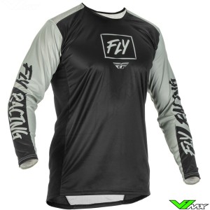 Fly Racing Lite 2022 Motocross Jersey - Black / Grey