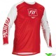 Fly Racing Lite 2022 Cross shirt - Rood / Wit