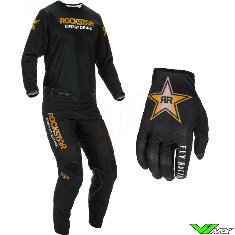 Fly Racing Kinetic 2022 Crosspak - Rockstar Energy (34/XL)