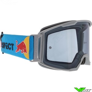 Red Bull Spect Strive Motocross Goggle - Light Blue / Grey / Light Gray Lens