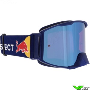 Red Bull Spect Strive Crossbril - Donker Blauw / Blauwe spiegellens