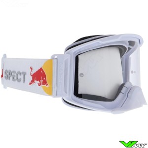 Red Bull Spect Strive Motocross Goggle - White / Clear Lens