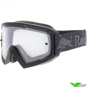 Red Bull Spect Whip Motocross Goggle - Black / Grey / Clear Lens