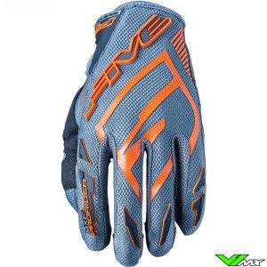 Five MXF ProRider S 2022 Motocross Gloves - Grey / Orange