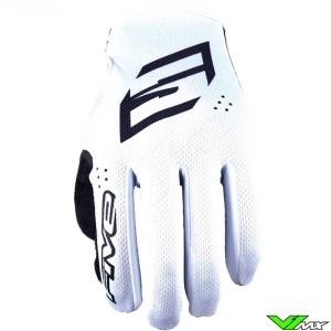 Five MXF4 2022 Motocross Gloves - White