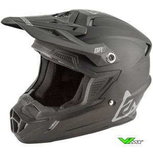 Answer AR1 Solid Motocross Helmet - Matt Black