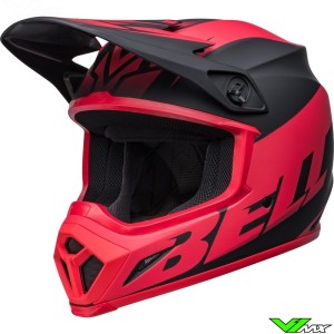 Bell MX-9 Disrupt Motocross Helmet - Red / Black / Matte