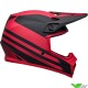 Bell MX-9 Disrupt Motocross Helmet - Red / Black / Matte (M/L)
