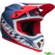 Bell MX-9 Offset Motocross Helmet - Blue / White / Red