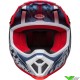 Bell MX-9 Offset Motocross Helmet - Blue / White / Red (M/L)