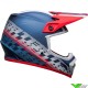 Bell MX-9 Offset Motocross Helmet - Blue / White / Red