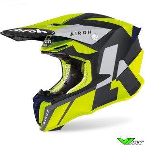 Airoh Twist 2.0 Lift Motocross Helmet - Black / Fluo Yellow