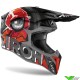 Airoh Wraap Alien Motocross Helmet - Black / Red / Grey