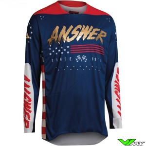 Answer Elite Redzone 2022 Cross shirt - Rood / Blauw / Goud