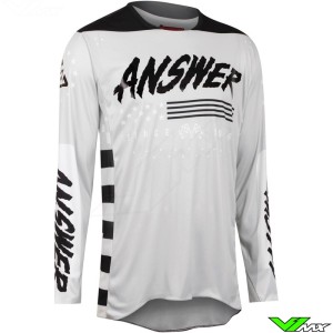 Answer Elite Redzone 2022 Motocross Jersey - Ghost / Black