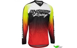 Answer Syncron Prism 2022 Motocross Jersey - Red / Hyper Acid / White