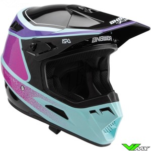 Answer AR1 Vivid Motocross Helmet - Purple / Pink (M, 56-58cm)