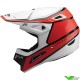 Answer AR1 Vivid Motocross Helmet - Red / White (L , 58-60cm)