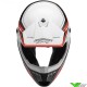 Answer AR1 Vivid Motocross Helmet - Red / White (L)