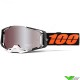100% Armega Blacktail Motocross Goggle - Hiper Silver Mirror Lens