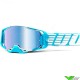 100% Armega Oversized Crossbril - Sky / Blauwe spiegellens