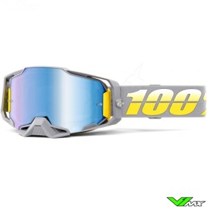 100% Armega Complex Motocross Goggle - Blue Mirror Lens