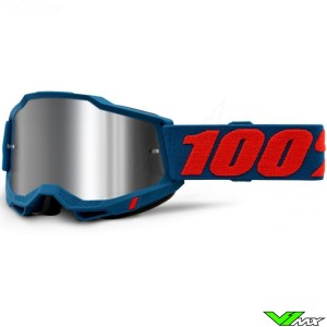 100% Accuri 2 Odeon Motocross Goggle - Mirror Silver Lens