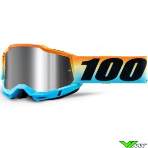 100% Accuri 2 Youth Sunset Motocross Goggle - Mirror Silver Lens