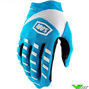 100% Airmatic 2022 Motocross Gloves - Light Blue