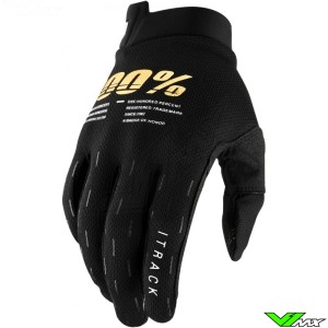 100% iTrack 2022 Motocross Gloves - Black