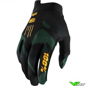 100% iTrack Sentinel 2022 Motocross Gloves - Black