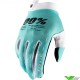 100% iTrack 2022 Motocross Gloves - Aqua
