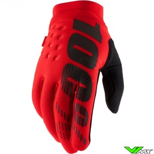 100% Brisker 2022 Motocross Gloves - Red
