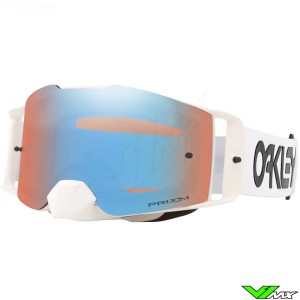 Oakley Frontline MX Crossbril Factory Pilot Wit - Prizm Sapphire Lens