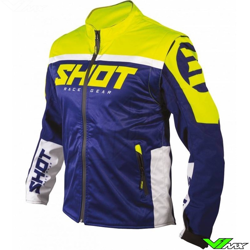 Shot Lite 2.0 Softshell Enduro Jacket - Blue / Fluo Yellow (S/XL)