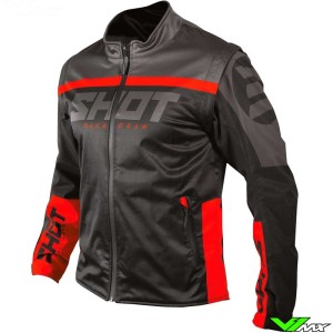 Shot Lite 2.0 Softshell Enduro Jas - Zwart / Rood (L)