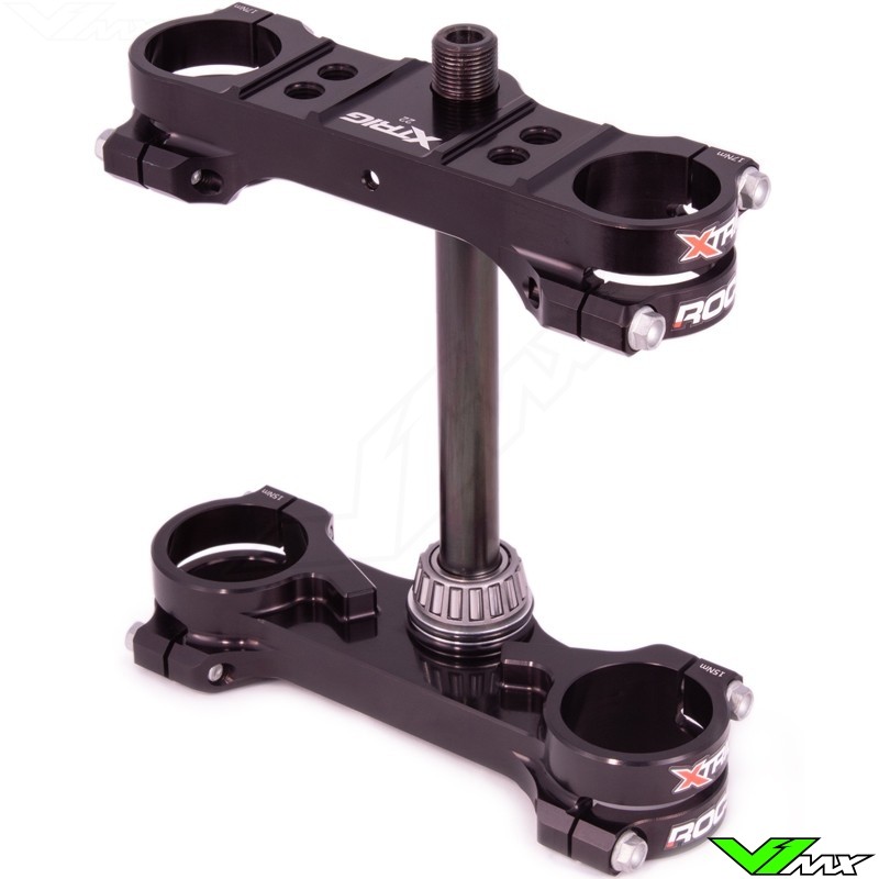 X-Trig ROCS Tech Triple Clamp Black - KTM 50SX Husqvarna TC50 GasGas MC50