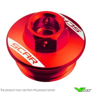 Scar Oil Filler Plug Red - Honda CRF250R CRF450R CRF250RX