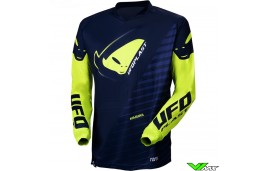 UFO Kimura 2022 Motocross Jersey - Blue / Fluo Yellow