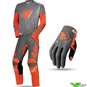 UFO Kimura 2022 Motocross Gear Combo - Orange / Grey