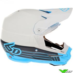 6D ATR-1 Split Motocross Helmet - Cyaan