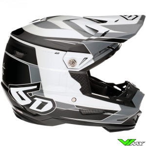 6D ATR-2 Impact Motocross Helmet - White / Grey