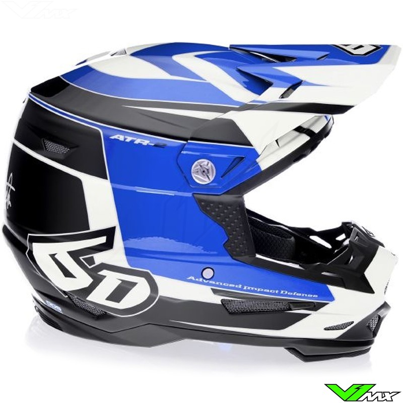 6D ATR-2 Impact Crosshelm - Blauw