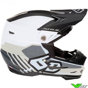 6D ATR-2 Target Motocross Helmet - White