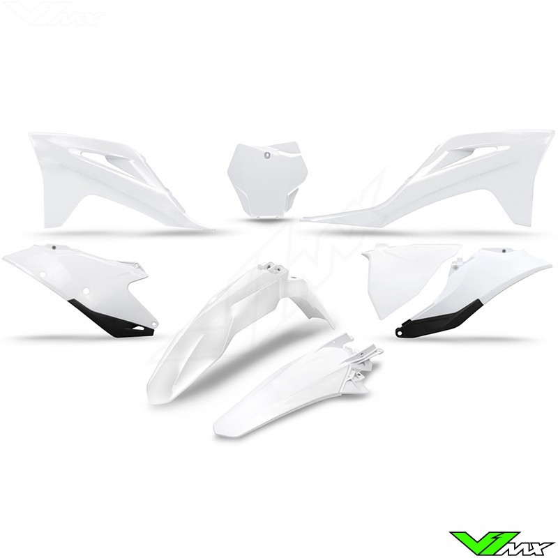 UFO Plastic Kit White - GasGas EX250 EX250F EX300 EX350F EX450F MC125 MC250 MC250F MC350F MC450F