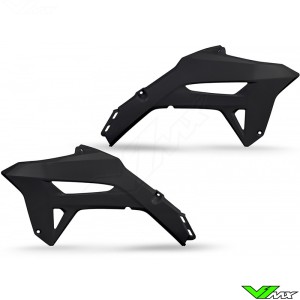 UFO Radiator Shrouds Black - Honda CRF250R CRF450R