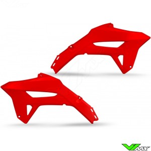 UFO Radiator Shrouds Red - Honda CRF250R CRF450R